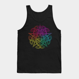 Pentagram. Celtic knot Tank Top